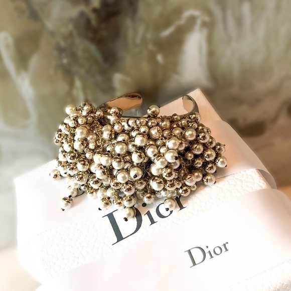 Dior Jewelry - Rare Dior Mis En Dior Multi Pearl Cluster Cuff